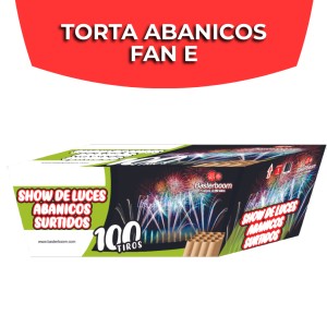TORTA x 100 TIROS ABANICOS SURTIDOS FAN E